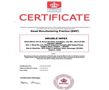 Exothermic-Welding-Certificates-GMP-Amiable